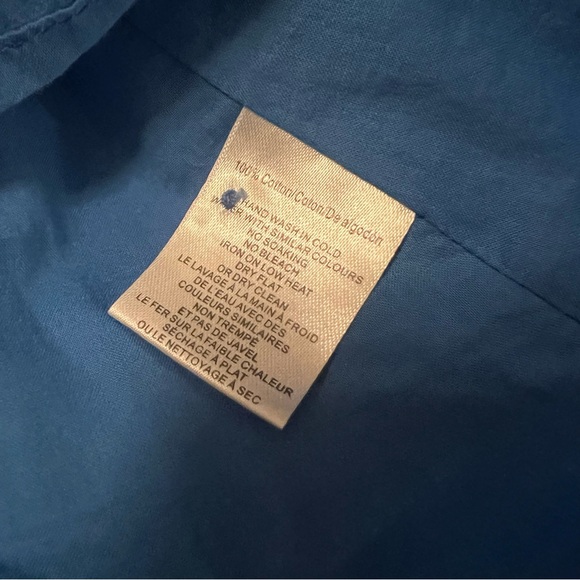 Anthropologie BTFL-Life Women's Blue Tie Dye Ruffle Mini Dress Eyelet Small - Picture 7 of 13